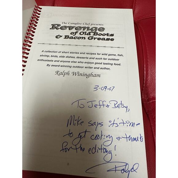 Revenge of Old Boots and Bacon Grease Rare signed copy - Picture 9 of 10